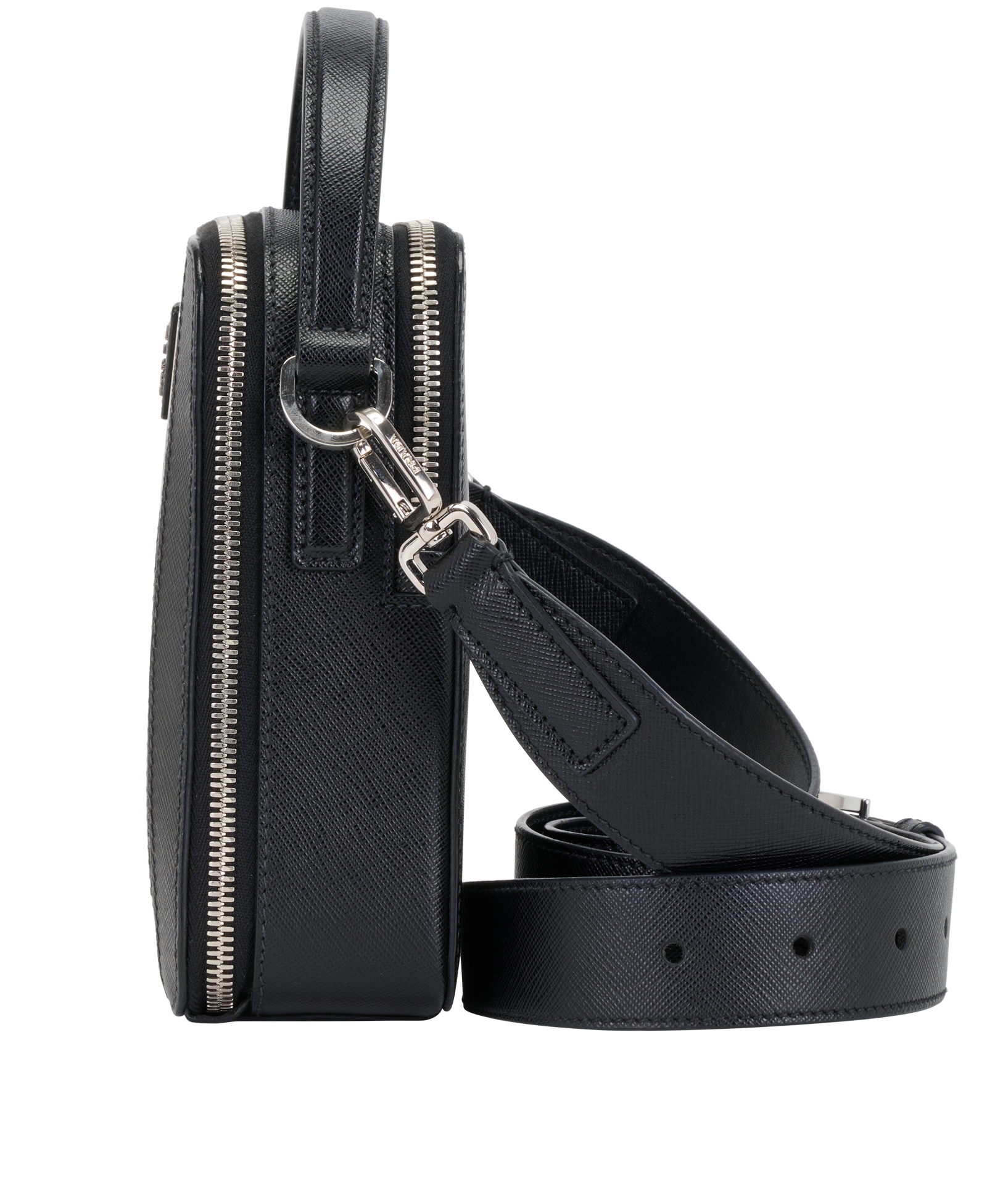 Small Brique, &pound;850, Handbags, Black, Crocodile/Leather, Bottom view